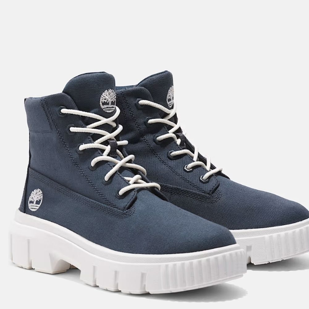 Timberland Greyfield Canvas Boots- Dark Blue Canvas